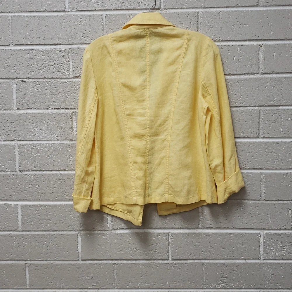 Chico's Sunny Yellow Moto Jacket - Picture 6 of 6